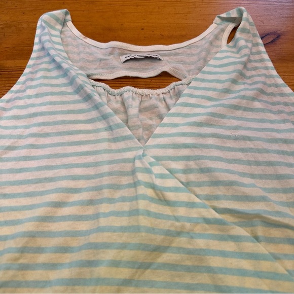 American Eagle Cross Over high- Low Striped Sleeveless Top - Picture 4 of 9